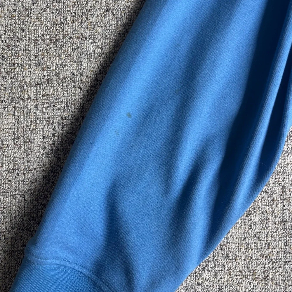 Adidas Polo Shirt Mens XL Blue ClimaWarm Long Sleeve Golf Athletic